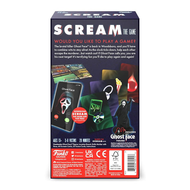 Funko Games Scream The Game Interactive Horror Mystery Board Game