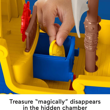 Fisher-Price Santiago of the Seas Pirate Ship Lights & Sounds El Bravo Playset with Santiago Figure for Ages 3+ Years
