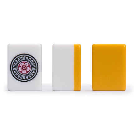 YMI Japanese Riichi Mahjong Set, White & Yellow Tiles