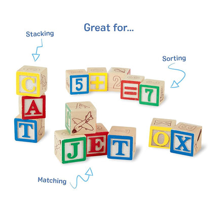 ABC /123 Wooden Blocks - Melissa & Doug