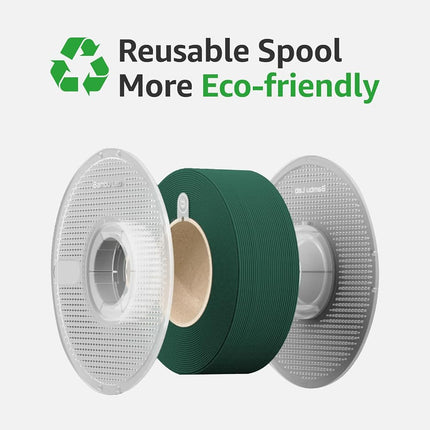 Bambu Lab PLA Basic Blue Diameter: 1.75mm +/- 0.03mm, Smooth Surface Finish, Biodegradable (With Spool)