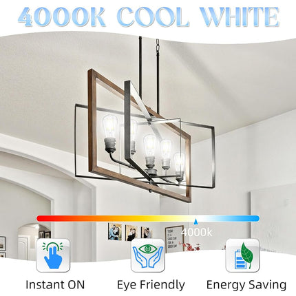 GvvooHome LED E26 Bulb, Edison Bulbs 60 watt Equivalent, Cool White 4000K
