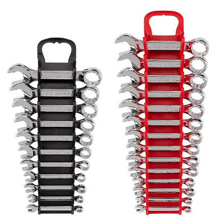 Juego de llaves combinadas stubby TEKTON con soporte, 25 piezas (1/4-3/4 pulg., 6-19 mm) | WCB92403