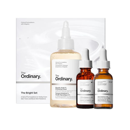 The Ordinary The Bright Set, 3-Step Regimen for Ra