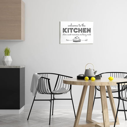 Stupell Industries Welcome to Kitchen Fresh Baked Pie Rustic Phrase, Design by Mollie B.
