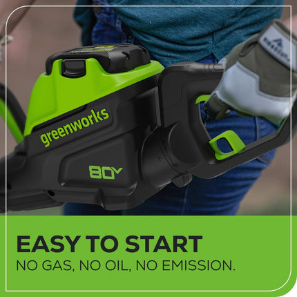 Cortasetos sin escobillas Greenworks 80V 26", batería de 2.0Ah y cargador de 2A