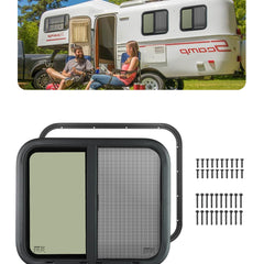 VEVOR Horizontal RV Window, 24" W x 20" H Tinted S