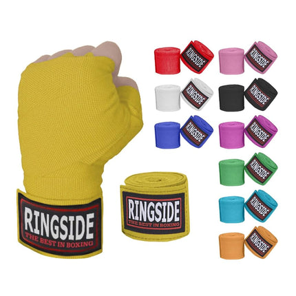 Ringside Mexican Style Boxing Hand Wraps (Pair), Gold, 180"