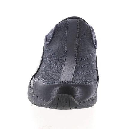 Easy Spirit Women's Traveltime Mule, Navy Leather, 9 Wide