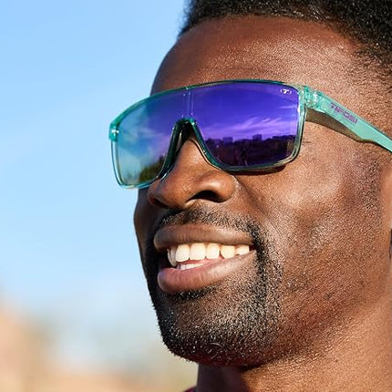 Tifosi Sanctum Sport Sunglasses - Lightweight Shield Design for Cycling, Running, Hiking & Outdoor Training