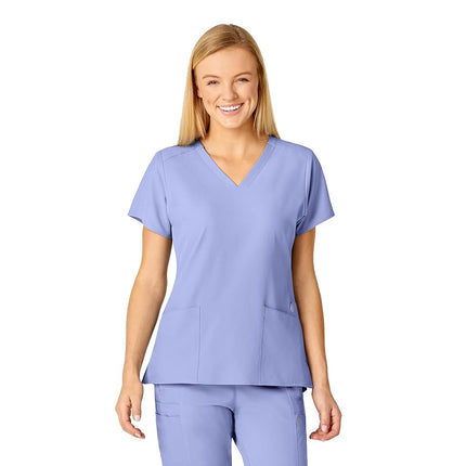 WonderWink 6155ACEILXL W123 Women's Stylized V-Nec