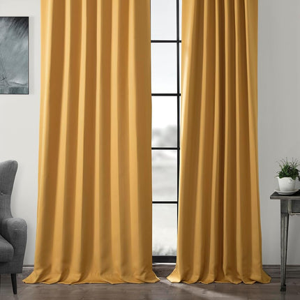 HPD Half Price Drapes Room Darkening Curtains 108 Inches Long for Bedroom & Living Room (1 Panel), 50 X 108, Marigold