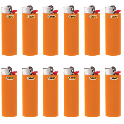 BIC Classic Lighter, Orange, 12-Pack (Packaging May Vary)