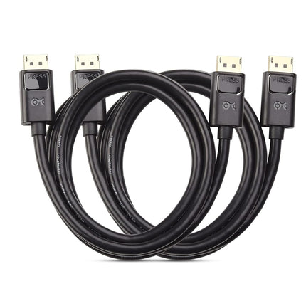 Cable Matters 2-Pack, Gold Plated DisplayPort to DisplayPort Cable 6 Feet - 4K Resolution Ready