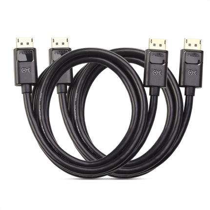 Cable Matters 2-Pack, Gold Plated DisplayPort to D