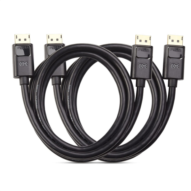 Cable Matters 2-Pack, Gold Plated DisplayPort to D