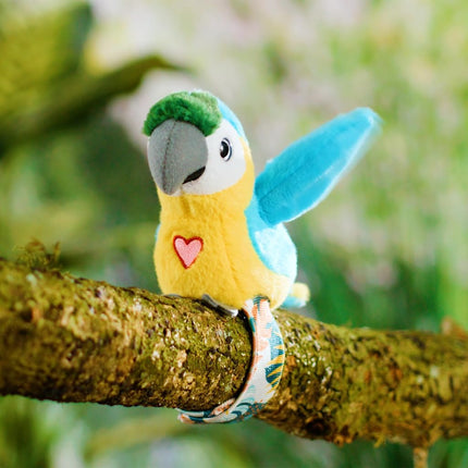 Happy Yappers 2 Pack Cockatoo & Parrot Slap Bracelet Interactive Plush Toy