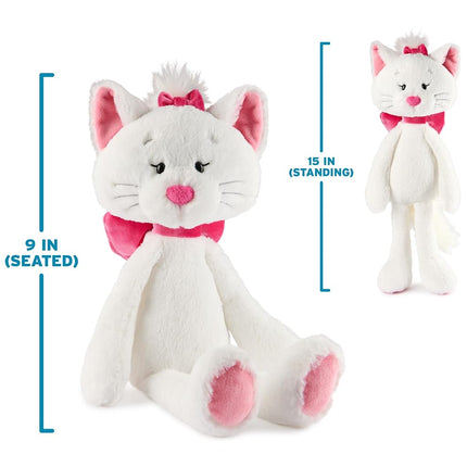 GUND Disney Peluche oficial de Marie Toothpick, animal de peluche de la gata de Los Aristogatos para mayores de 1 año, blanco, 15 pulgadas