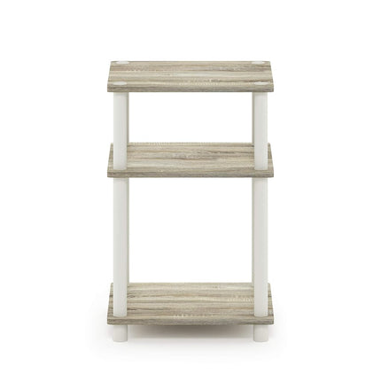 Furinno JUST 3-Tier Tool-Free Bedside Table, Sonoma Oak