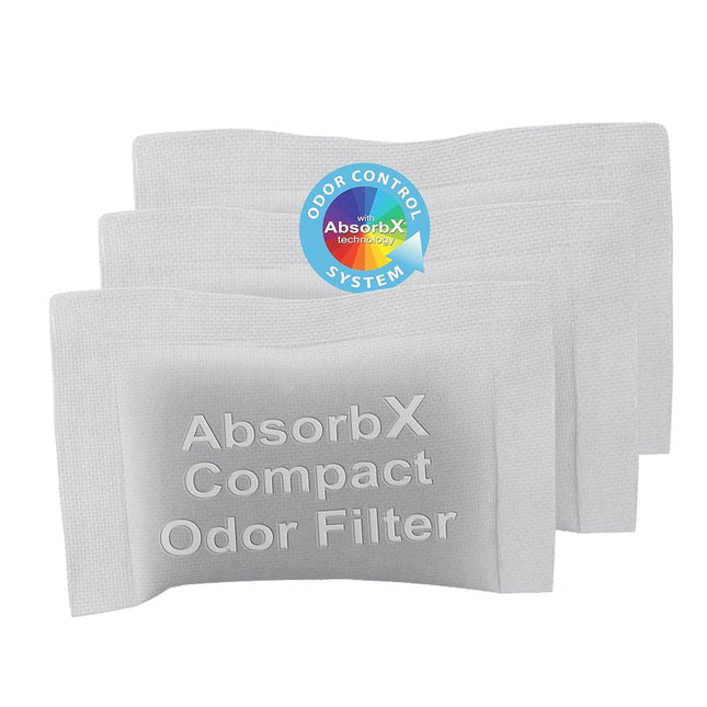 iTouchless 3-Pack Compact Bathroom Absorbs Garbage Smells, All Natural Activated Carbon, 2.5-4 Gallon Small Trash Cans, 9 Months Supply, Fits 4 Gal, Wastebins Absorbx Odor Filters