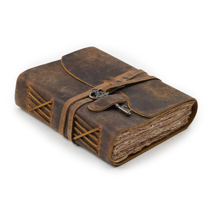 LEATHER VILLAGE Vintage Leather Journal Book of Sh