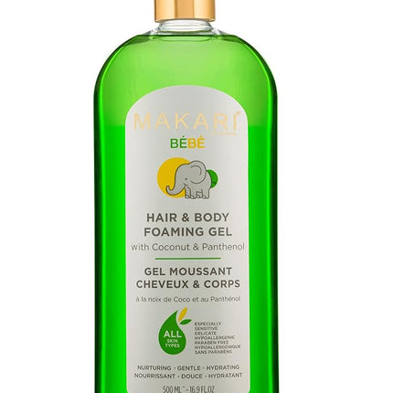 MAKARI Baby Hair & Body Foaming Gel - Tear-Free, H