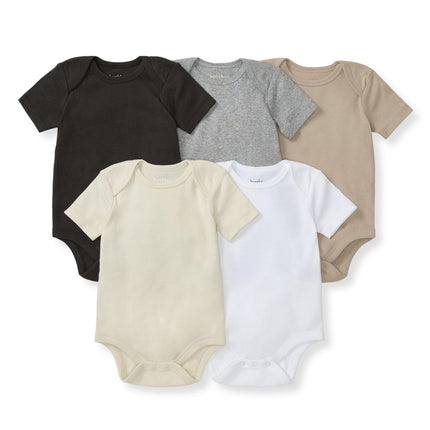 Burt's Bees Baby Bodysuits, Short Sleeve and Long 