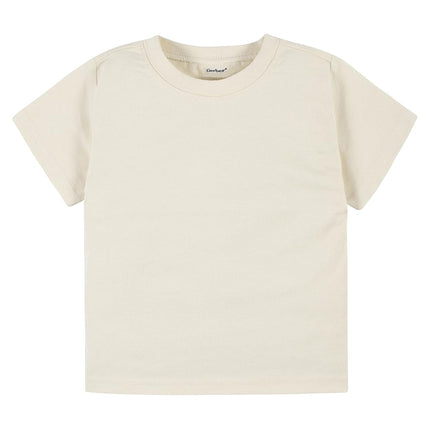 Gerber Baby Toddler 5-Pack Solid Short Sleeve T-Shirts Jersey 160 GSM, Natural, 2T