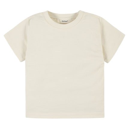 Gerber Baby Toddler 5-Pack Solid Short Sleeve T-Shirts Jersey 160 GSM, Natural, 12 Months