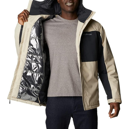 Veste isolée Columbia Tipton Peak II pour homme, couleur Ancient Fossil/Noir, XXL