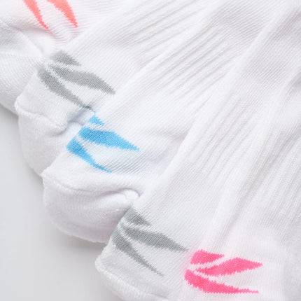 Reebok Women's Comfort Cushioned Athletic Quarter Cut Socks (6 Pack), White Marl, 3.5-9 UK