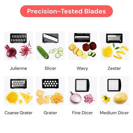 Fullstar Pro Original Vegetable and Mandoline Slicer - 8 Blades