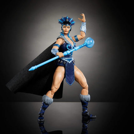 Masters of the Universe Masterverse 7-Inch Action Figure, New Eternia Evil-Lyn, MOTU Toy Villain Sorceress, 30 Articulations, Staff with Orb, JBP77
