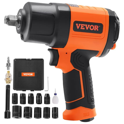 VEVOR 1/2-Inch Air Impact Wrench, High Torque Up t