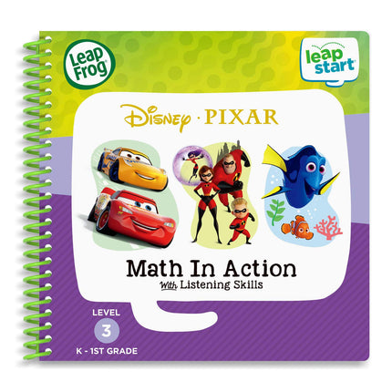 LeapFrog Leapstart Activity Book 3D Pixar Math in Action with Listening Skills