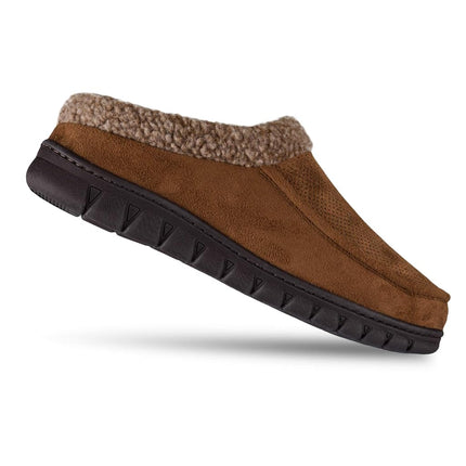 Dickies Men's Open and Closed Back Memory Foam Slippers with Indoor/Outdoor Sole, Medium Tan, UK