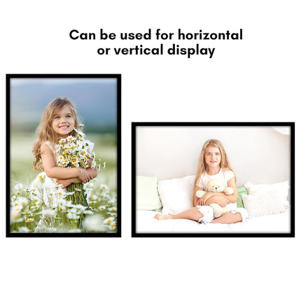 Americanflat 18x26 Poster Frame in Black - Thin Border Photo Frame with Polished Plexiglass - Wall Picture Frame with Hanging Hardware Included for Horizontal or Vertical Display Format