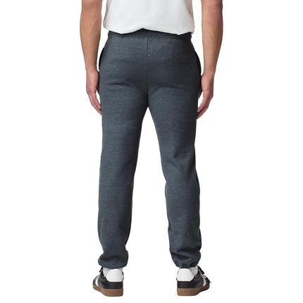 Gildan Adult Fleece Elastic Bottom Sweatpants with Pockets, Style G18100, Dark Heather, XXL