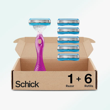 Schick Hydro Silk 3 razors for Women With 6 Razor 