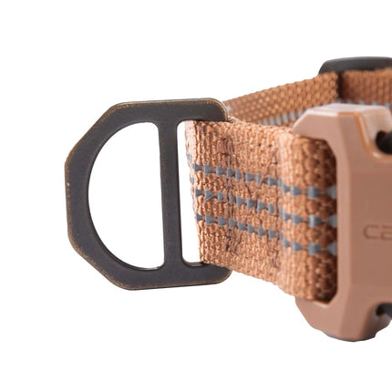 Carhartt Nylon Webbing Dog Collar, Fully Adjustable W/Durable Side Release Buckle, Carhartt Brown, Medium