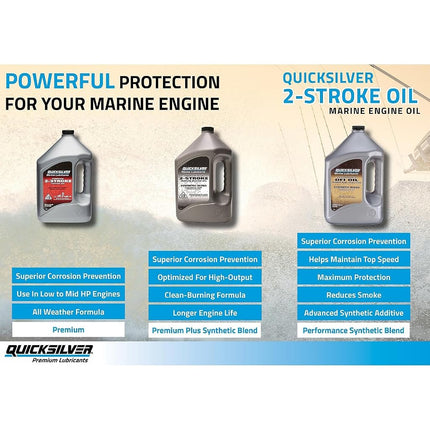 Quicksilver Premium Plus 2-Cycle Oil, Gallon