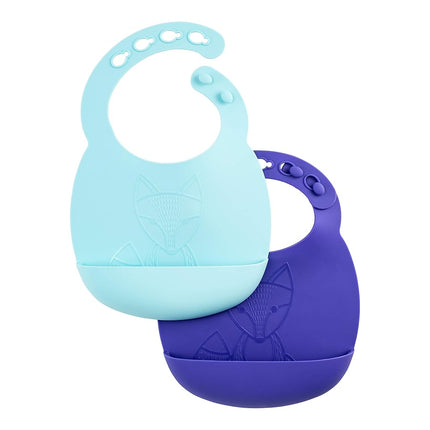 Lot de 2 bavoirs en silicone Dr. Brown's