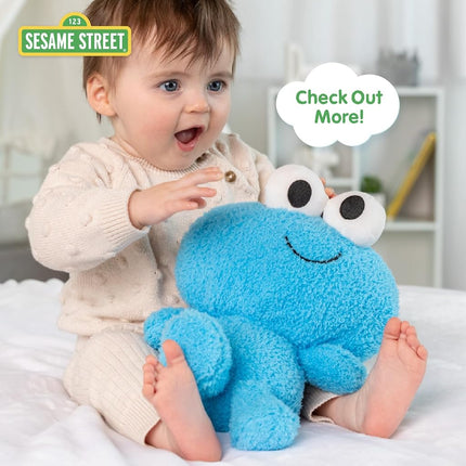 Sesame Street Elmo Blanky Made of Soft Material with Knotted Corners and Pacifer Loop for Babies and Infants