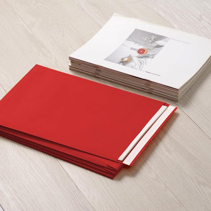 Tanshuqin 9" x 12.75" Red Self-Seal Catalog Envelopes