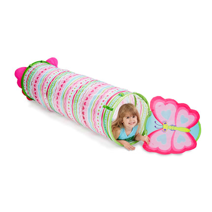 Melissa & Doug Sunny Patch Mariposa Tierna Túnel Gateador para Interiores y Exteriores, Juguete de Actividad de Desarrollo para Bebés