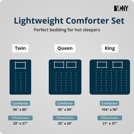 VCNY Home Super Soft Reversible Bedding Set with Matching Shams, Seasons, Microfiber, Nina Grey, Twin