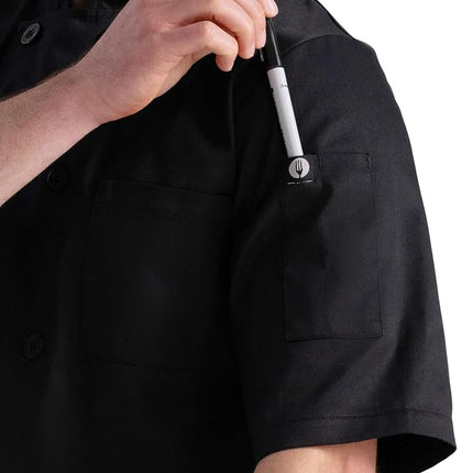 Chef Works Volnay Chef Coat, Black-New, XXXL