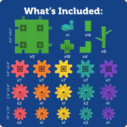 Learning Resources GardenGears Building Set, Ages 4+, Creative Gear Building Toy, Build a Colourful Spinning Garden While Developing Thinking and Fine Motor Skills