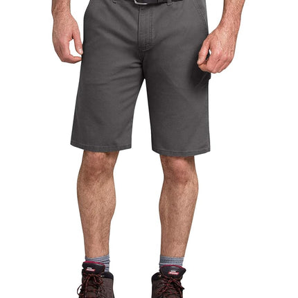 Dickies Men's Tough Max Duck Carpenter Short, Stonewashed Slate, X-Large