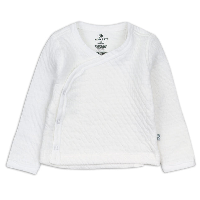 HonestBaby Baby Girls Organic Cotton Matelasse Sid